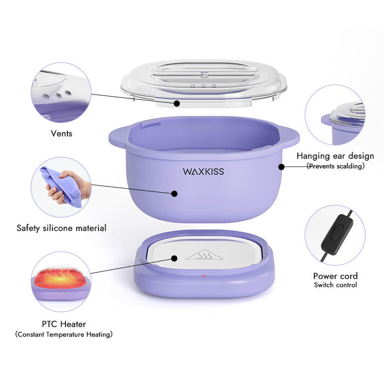 silicone wax melting machine, foldable wax heater, 500ml wax melter, SS-001A wax machine