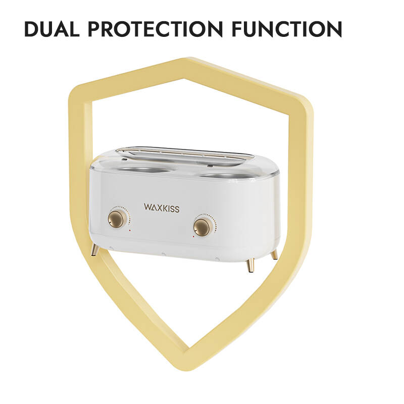 mechanical double pot wax heater, hair removal wax machine, WH-Y23128 wax warmer