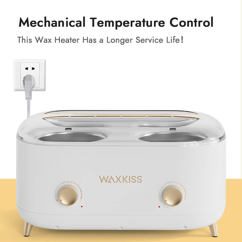 mechanical double pot wax heater, hair removal wax machine, WH-Y23128 wax warmer