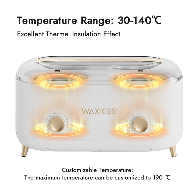 mechanical double pot wax heater, hair removal wax machine, WH-Y23128 wax warmer