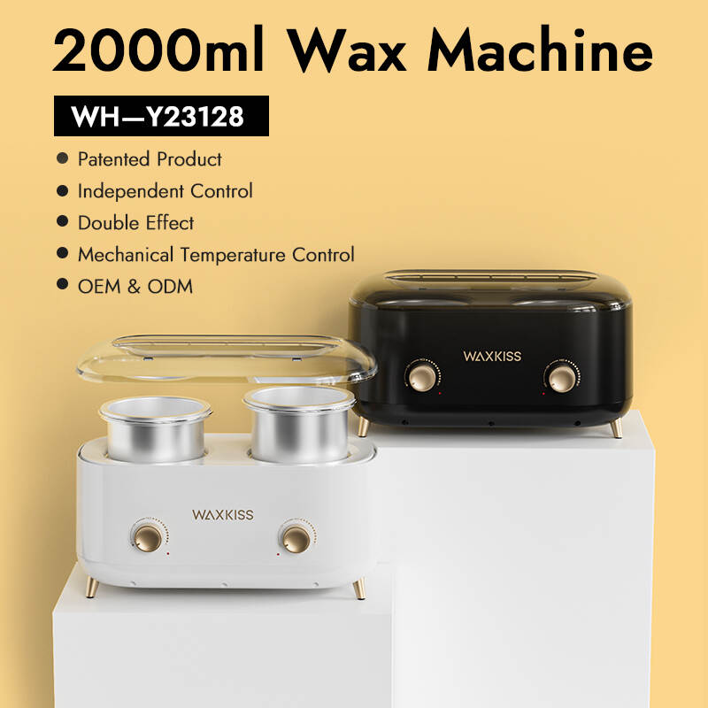 mechanical double pot wax heater, hair removal wax machine, WH-Y23128 wax warmer