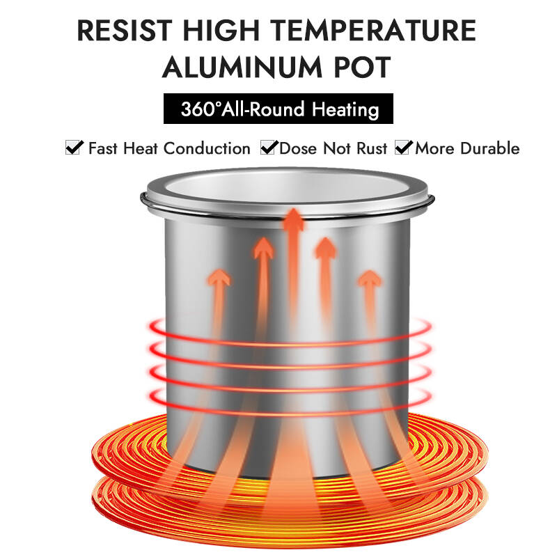 mechanical double pot wax heater, hair removal wax machine, WH-Y23128 wax warmer