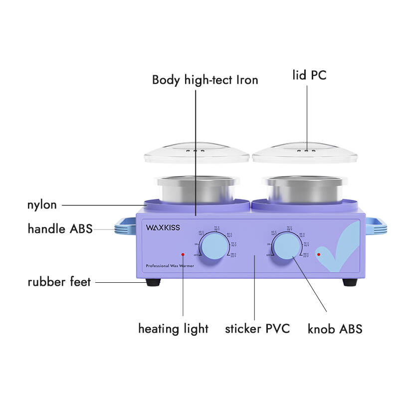 double pot wax machine, 1000ml wax warmer, DWH-006 wax heater