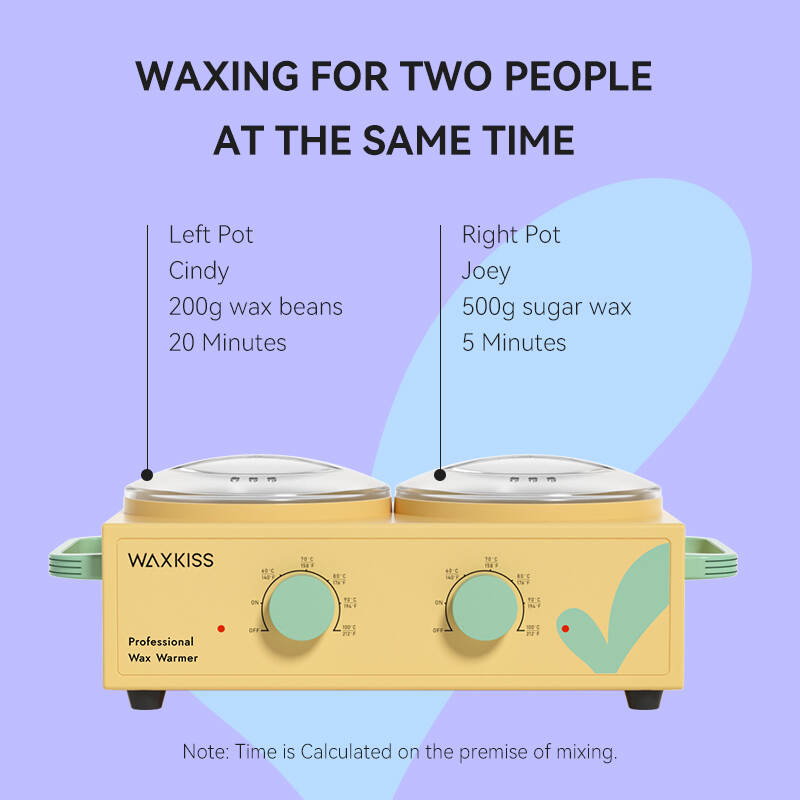 double pot wax machine, 1000ml wax warmer, DWH-006 wax heater