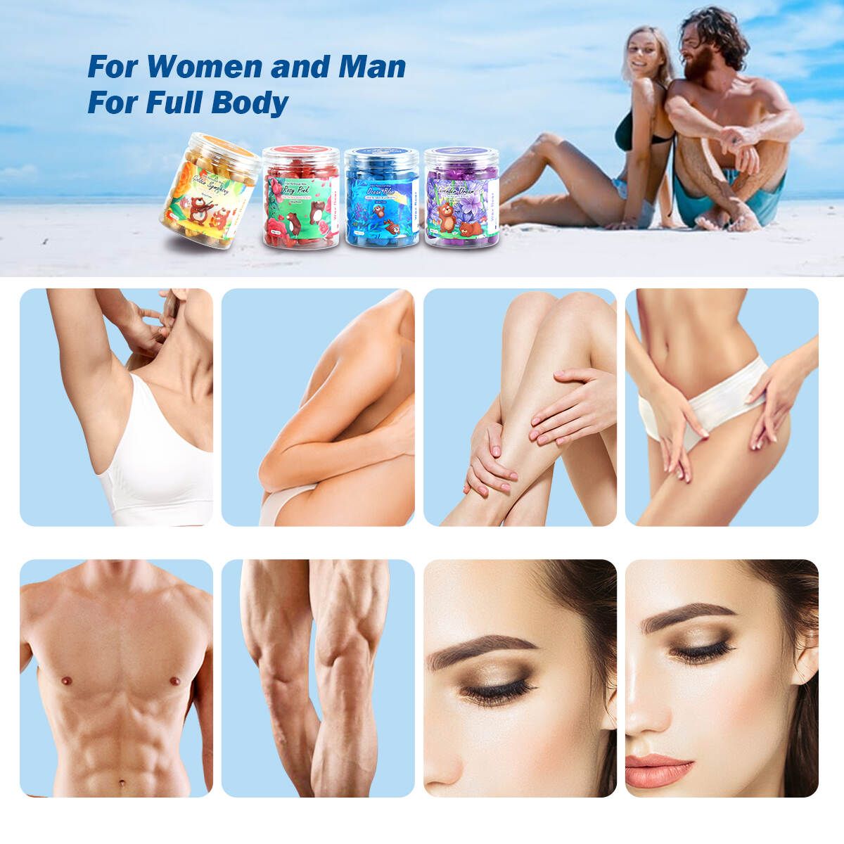 hard wax beans 100g,sensitive skin wax,professional hard wax,hair removal wax beads