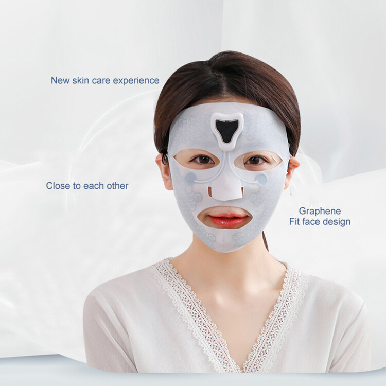 China new LED Light Therapy Face Mask on Skin