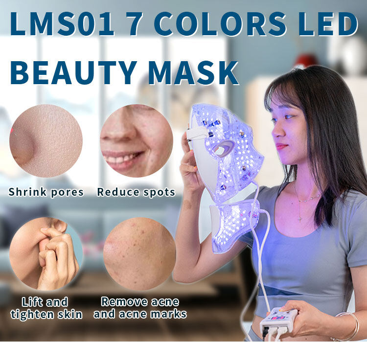 7 color led light therapy mask