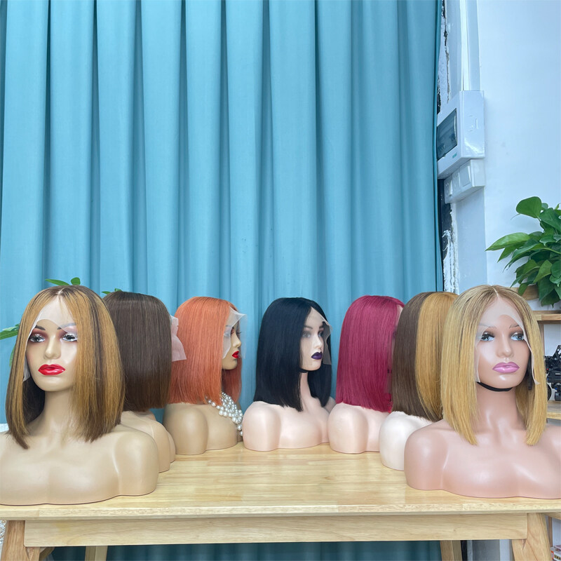 high quality bob wigs, highlight bob frontal wig, ombre human hair bob wig, virgin hair bob wig, glueless full lace wigs bob