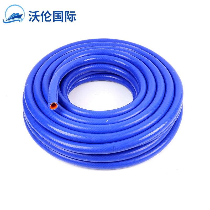 Automotive silicone heat hose pipe tube 14mm ID inner orange out blue 2 ply reinforce