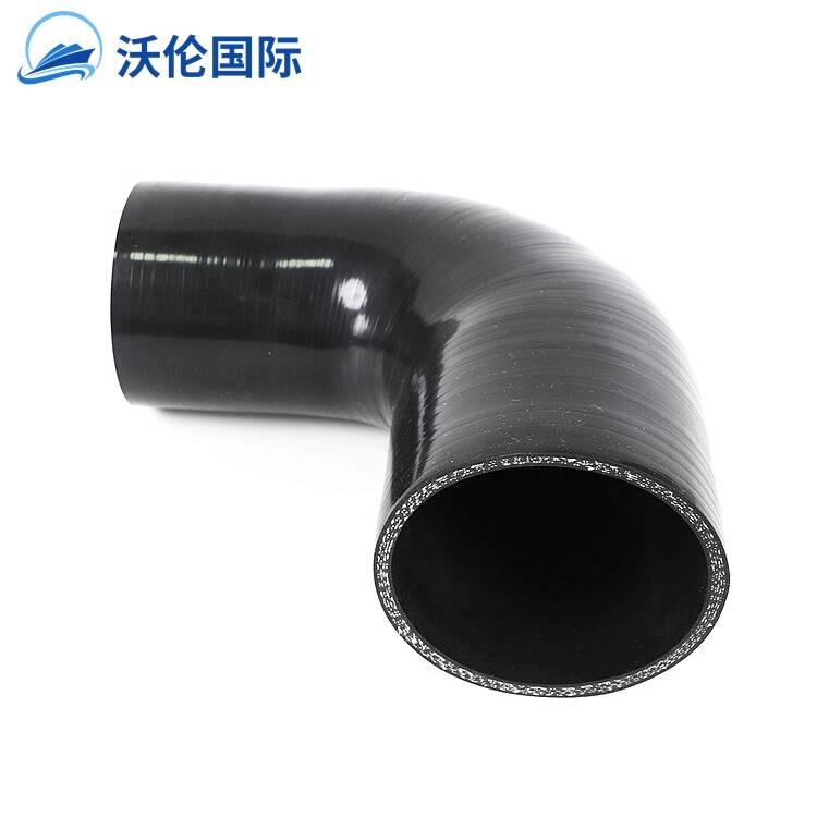 Fast sale black 3 inch-3.5 inch 90 Degree coolant Silicone reducer hose 76mm to 89mm