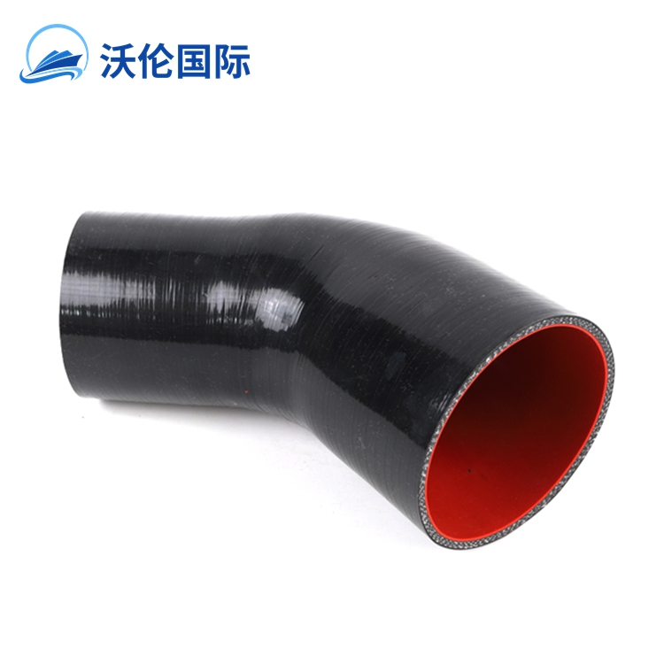 Black Red 51mm to 63mm 45 Degree coolant Silicone radiator hose Reducer 2 inch-2.5 inch