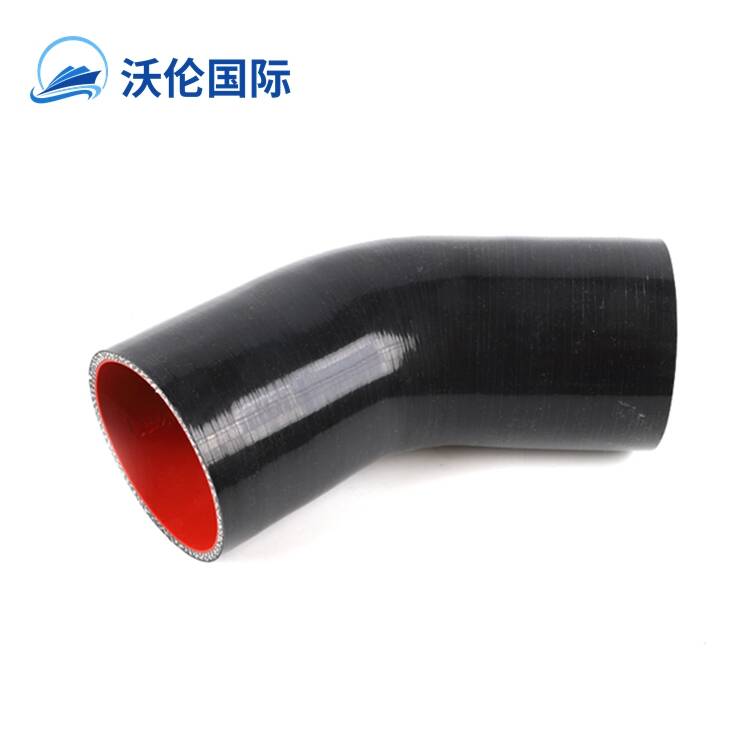 High performance Black Red 70mm 45 Degree Auto Silicone Air intake hose pipe