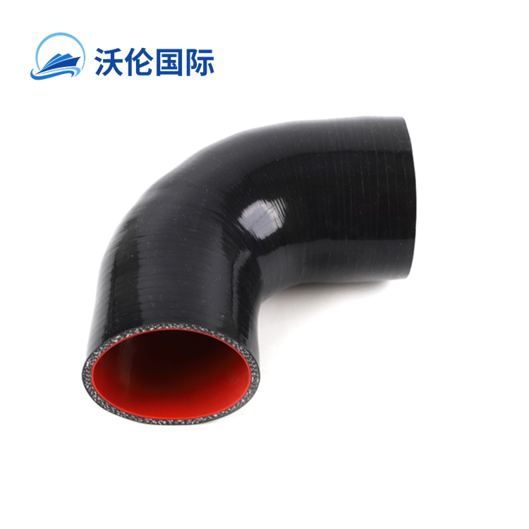 Fast sale Black & Red 76mm 3 inch 90 Degree Auto Silicone turbo coolant hose pipe tube