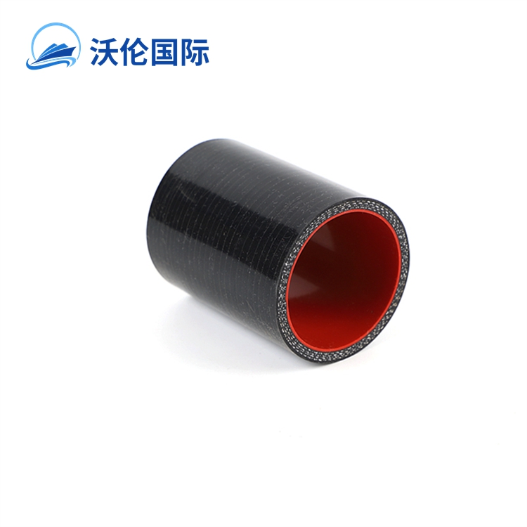 Wholesale car parts 38mm radiator silicone straight hose pipe connector inner red out black