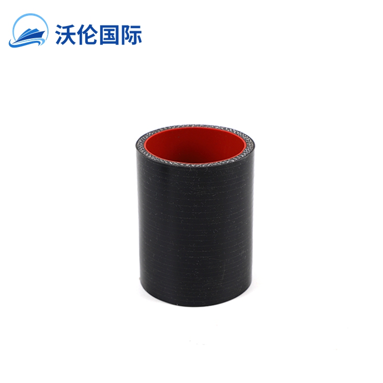 I inch straight radiator silicone hose pipe 25mm inner red out black silicone coupler