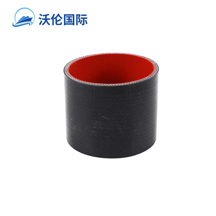 Fast sale car engine silicone straight hose 76mm ID red black 3 inch silicone pipe made in Wolun