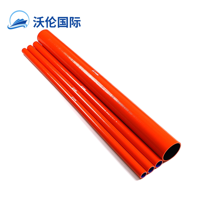 Orange straight silicone hose 2.5" to 63mm 1m length 4-ply Radiator coolant pipe tube