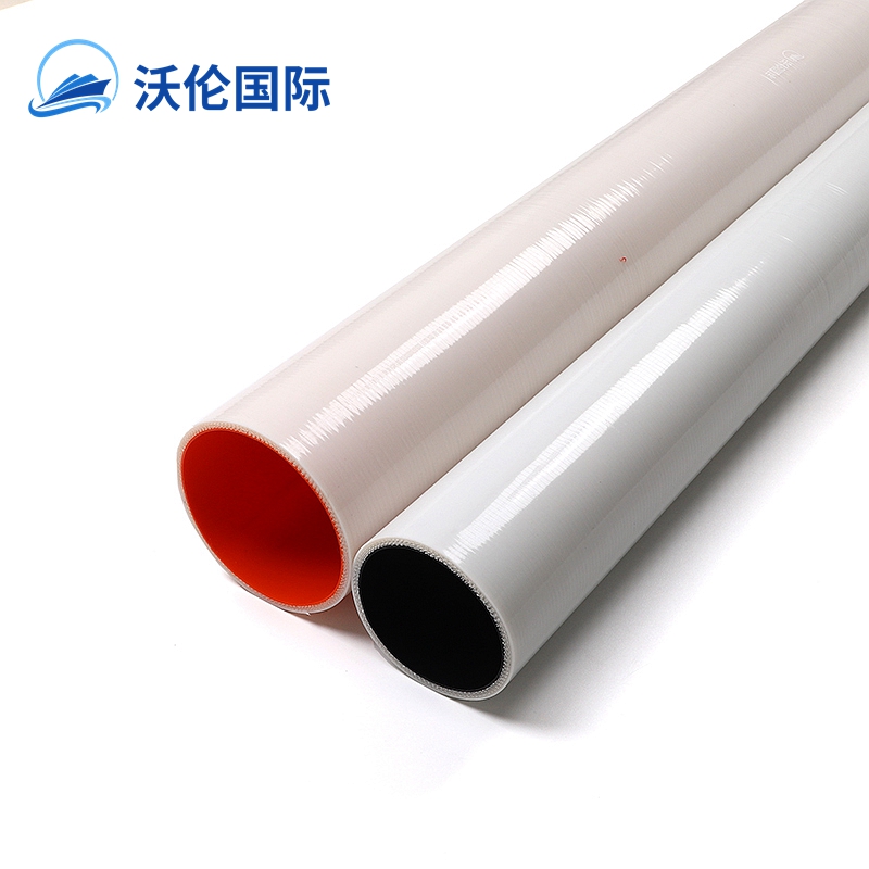 Automotive inside red out white 63mm ID Silicone Straight Hose Tube 2.5 inch Silicon Various Lengths 1M