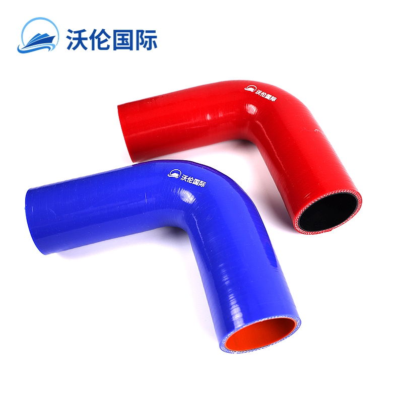 Blue Red 4 Ply 90 Degree Silicone Elbow Pipe Intercooler Hose Coupler - 1 7/8"  48mm