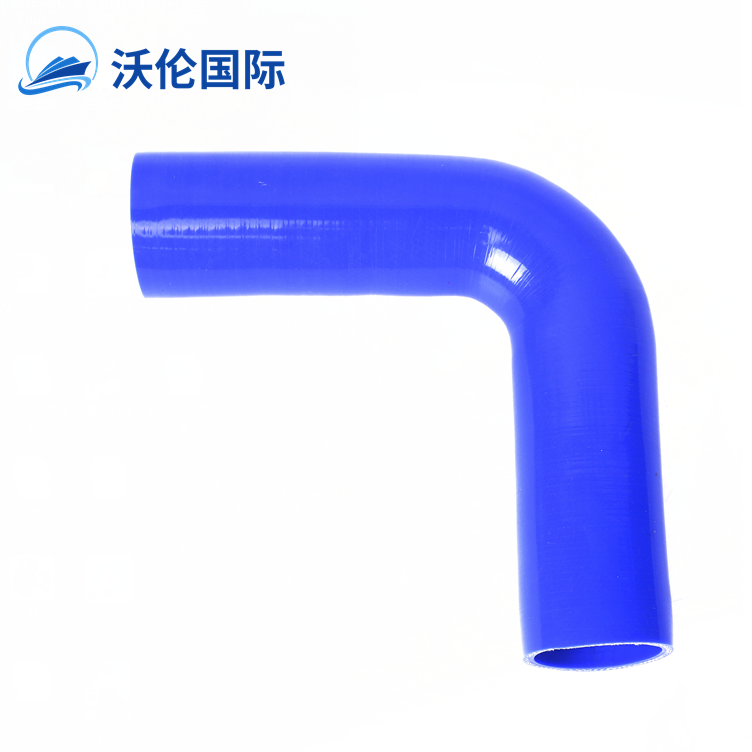 90 degree silicone tube ID 22mm bending rubber coolant-cooler pipe hose 3 ply Blue