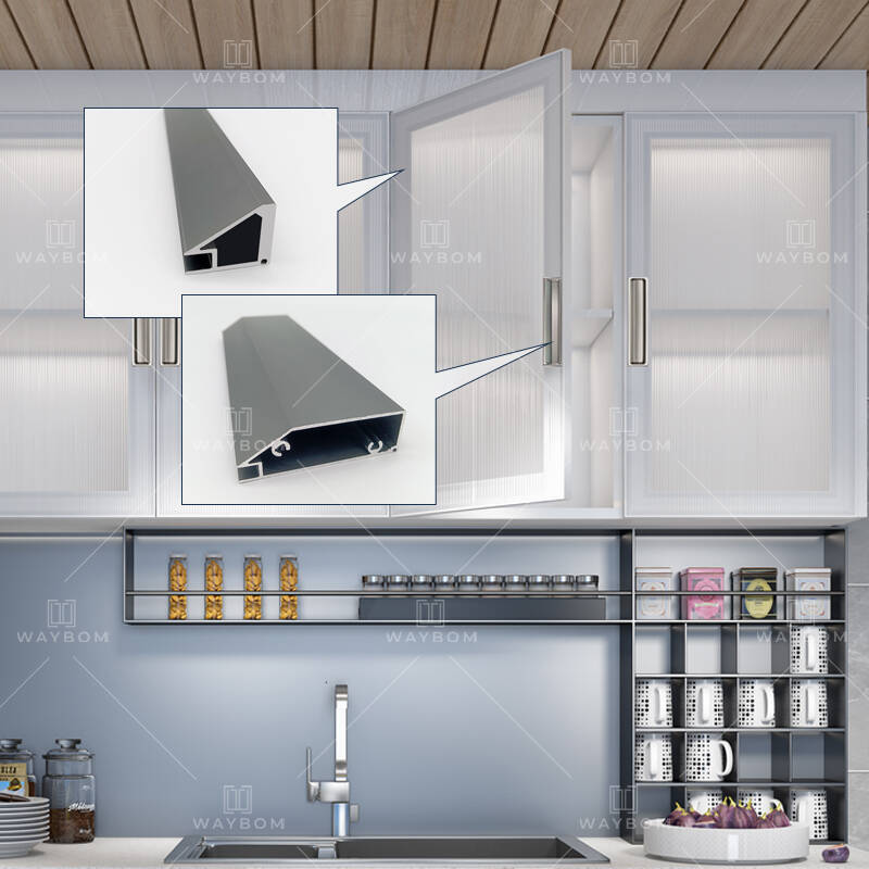 Wide Framed Aluminium Sliding Wardrobe Door Profiles Wholesale