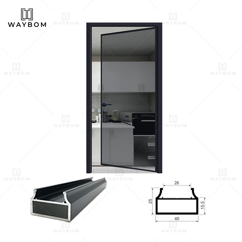 40 series A double glass profile is suitable for telescopic doors and sliding doors for interiors