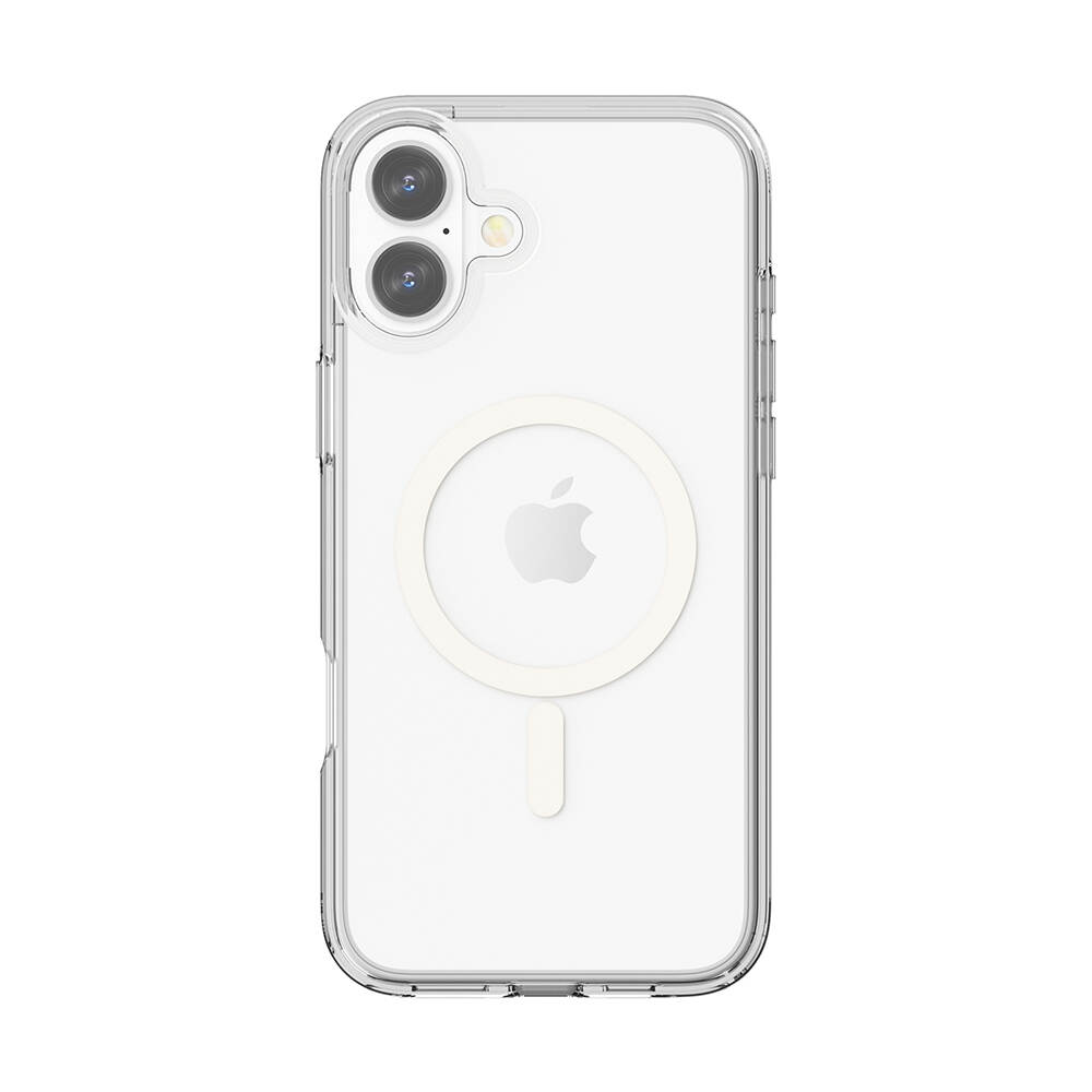 Luxus Wireless Magnetic Lading Schockdichte PC+TPU-Telefonhülle Clear Magnetic Phone Deckung für iPhone 16-Copy