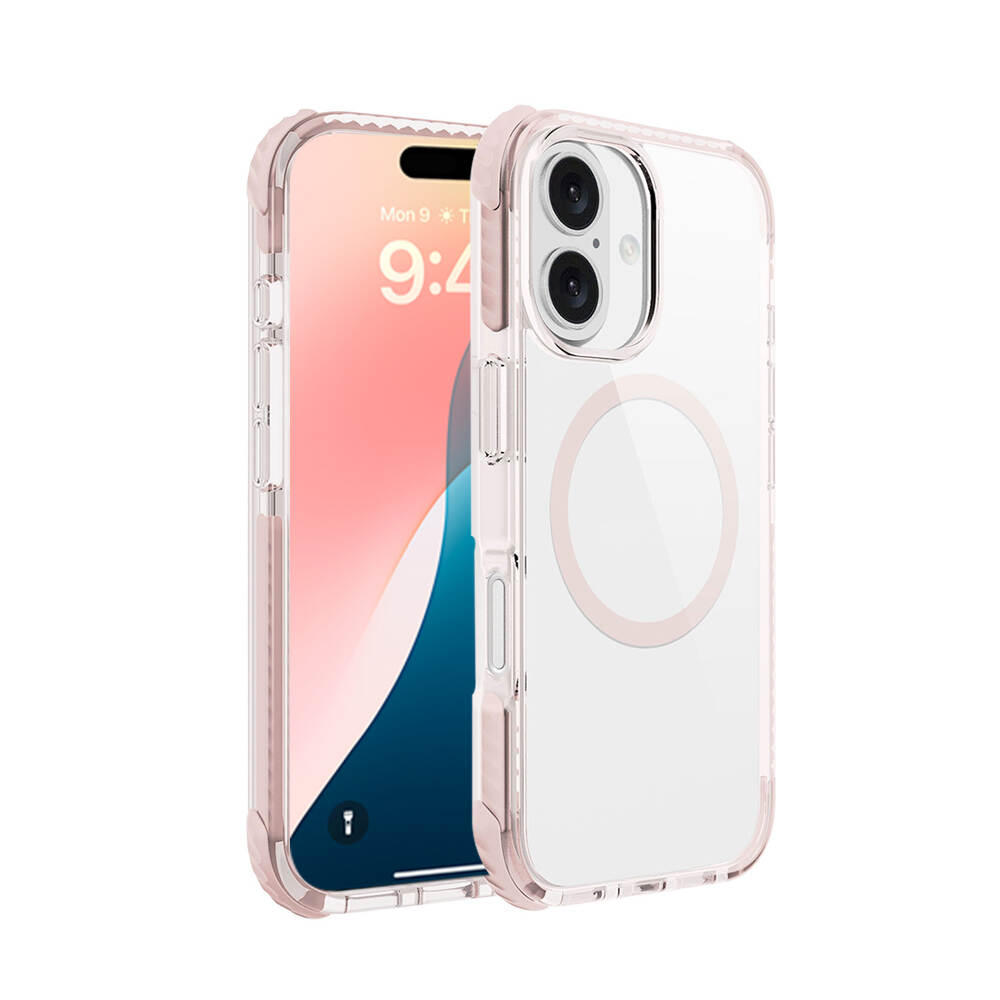 Capa de telefone celular magnética transparente PC TPU TPE TPE Casa de telefone transparente Caixa da câmera Lente Caixa de proteção para iPhone 16 cópia