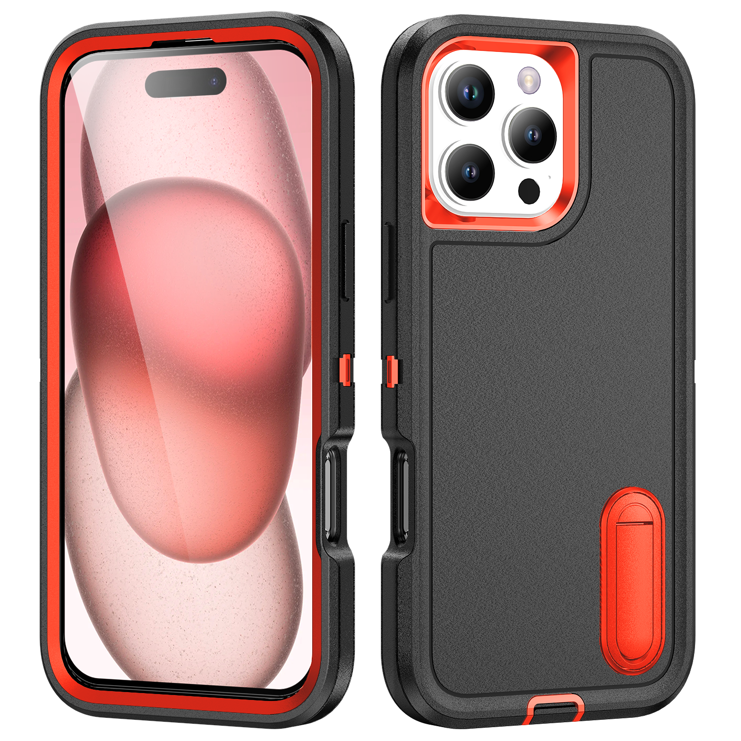 Stoßdetelles Handyabdeckung mit Hidden Kickstand Defender-Hülle für iPhone 16 Pro Protector Mobile Cover für iPhone 16 Pro-Copy