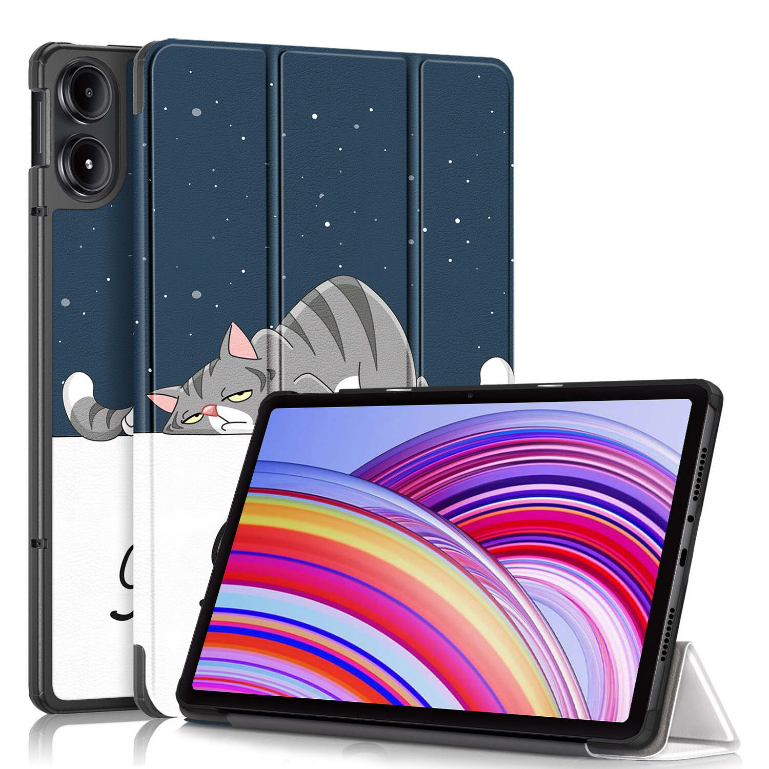 Tampa de tablet personalizada Tablet PU Cover de proteção de couro para Xiaomi Redmi Pad SE 11inch-Copy