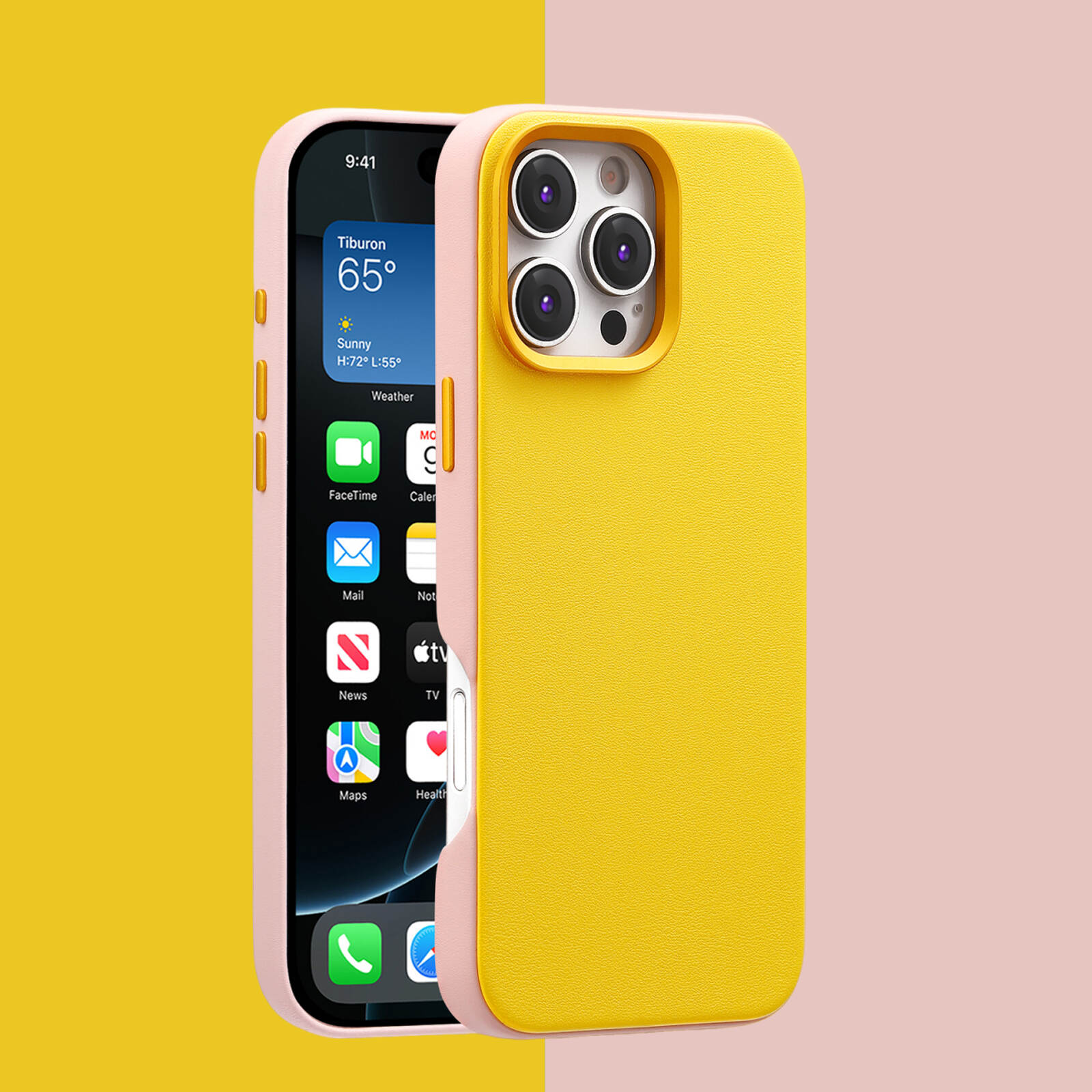 Hartplastischer PC Slim Magnetic Ring Elektroplattiertes Mobiltelefongehäuse mit großem Kameraräusch für iPhone 16 Pro-Copy