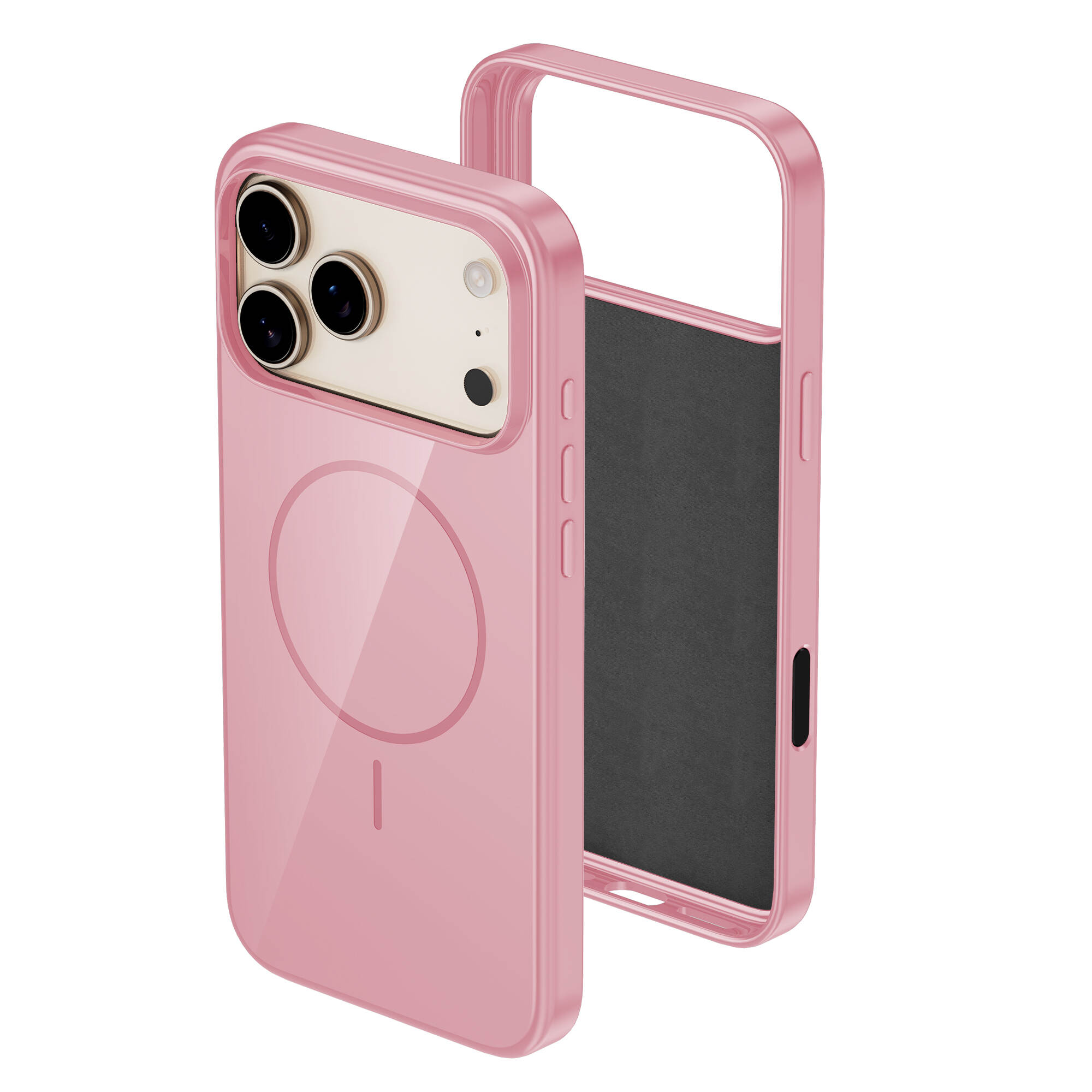 Глянцевая ТПУ ПК корпус для iPhone 16 Pro Беспроводная зарядка Мобильная крышка Antip Drop Magnetic Shell для iPhone 17 Pro-Copy