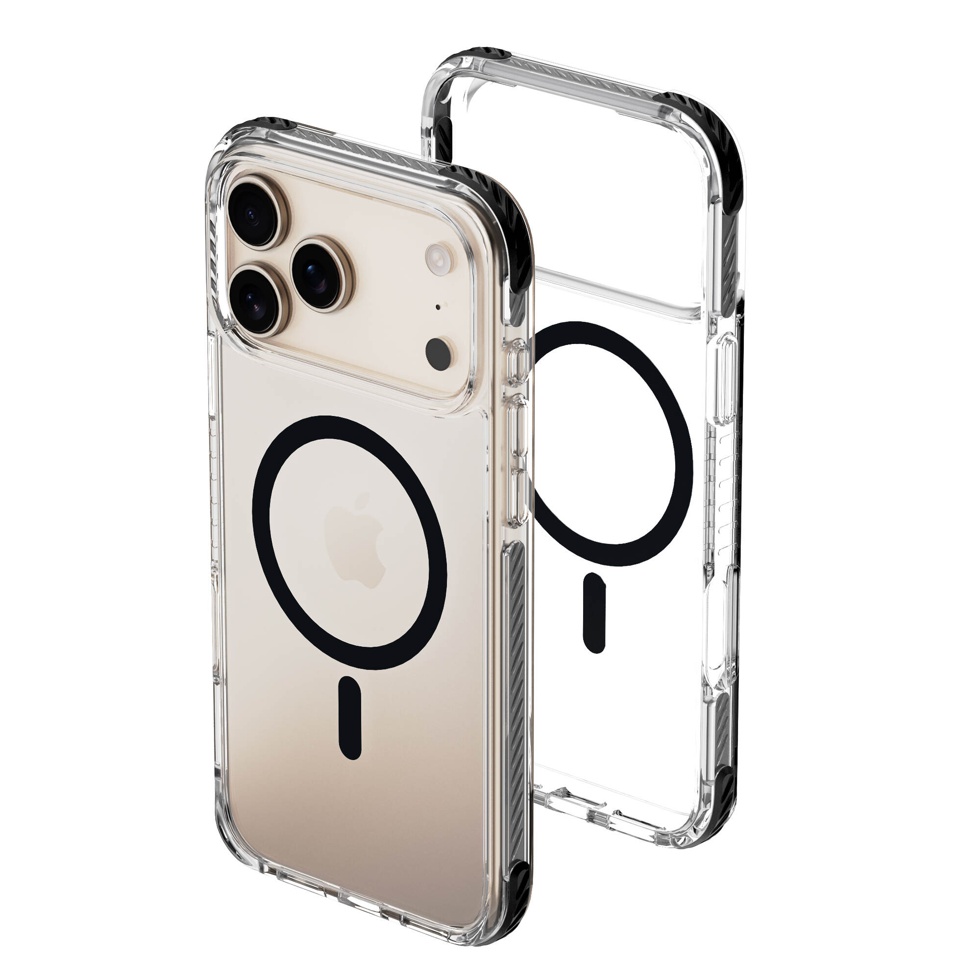 Shockper-надежный корпус TPE TPU с магнитным индивидуальным цветом Высококачественное покрытие для iPhone 17 Pro-Copy