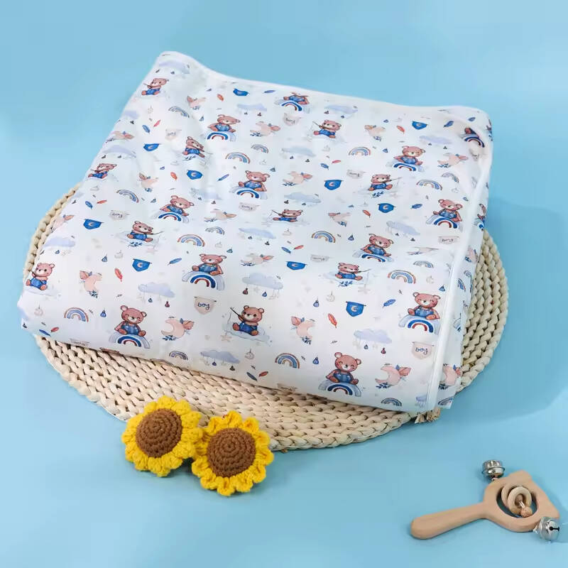 Muslin Wholesale Price New Fashion Breathable Custom Printed Soft Cotton Muslin Swaddle Baby Blanket Baby Bib Sets