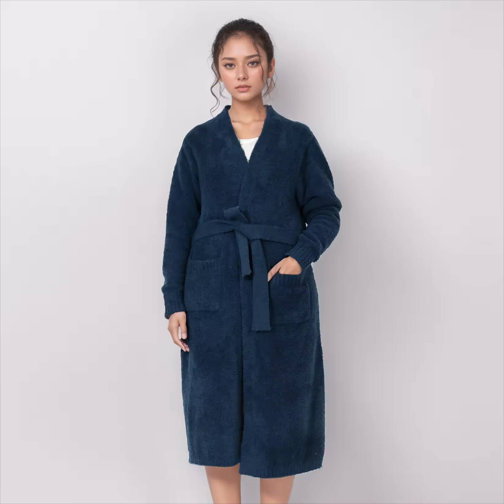 High Quality Customized Full Sleeve Robes Sleepwear Set for Women Wholesale