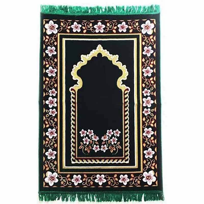 high quality velvet padded prayer rug wholesale islamic thick turkey prayer mat