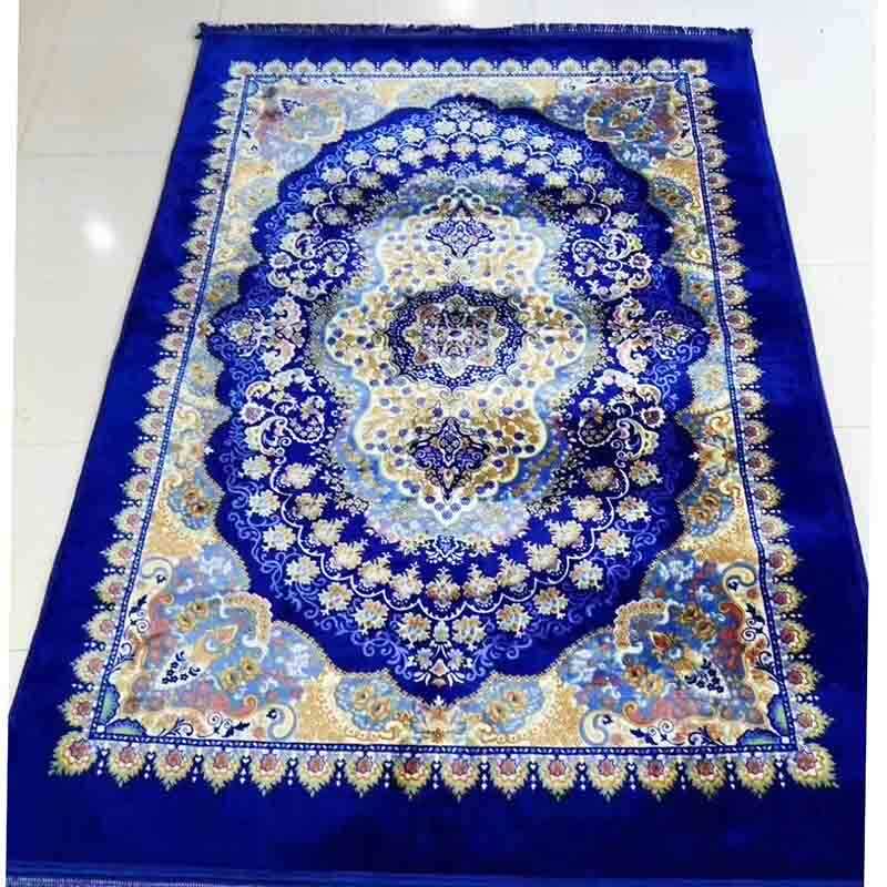 Custom Islamic Mosque Prayer Carpet Travel Foldable Padded Velvet Prayer Mat Rug Muslim Turkish Ramadan Gift Thick Prayer Mat