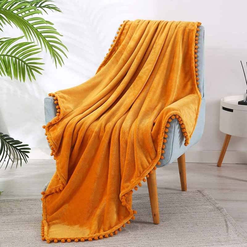 China Big Factory Good Price Anti-pill Coral Flannel Fleece Blanket, Factory Custom Solid Plain Fleece Flannel Blanket