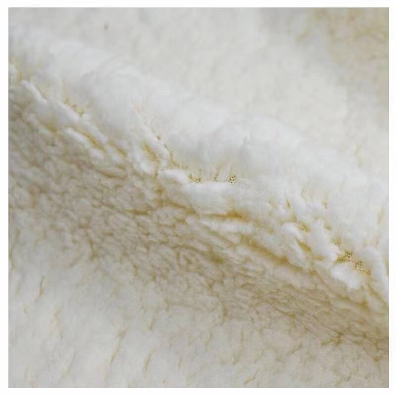 Thick 100 Polyester Knit Faux Fleece Sherpa Fabric