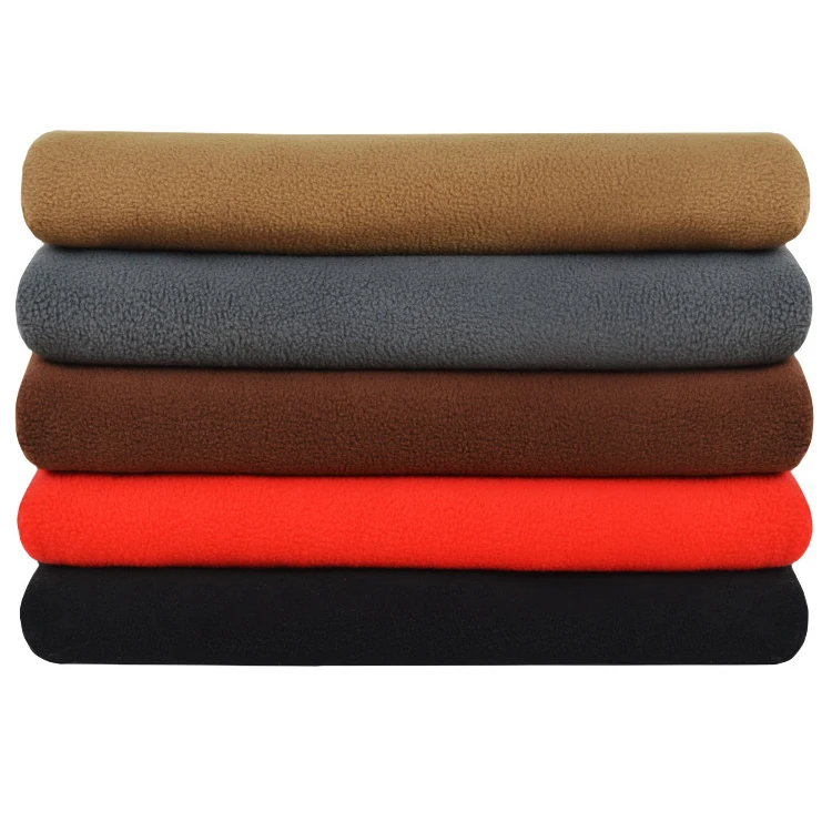 Garment Home Textile Plush Fleece Fabric Factory Wholesale Jacquard Single Side Polar Fleece Fabric 100% Polyester