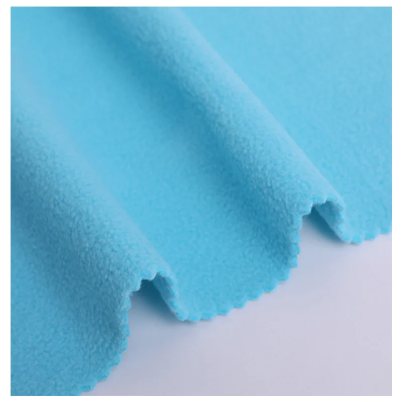 Soft Shell Polyester polar Fleece Fabric double side brushed anti pilling fleece fabric