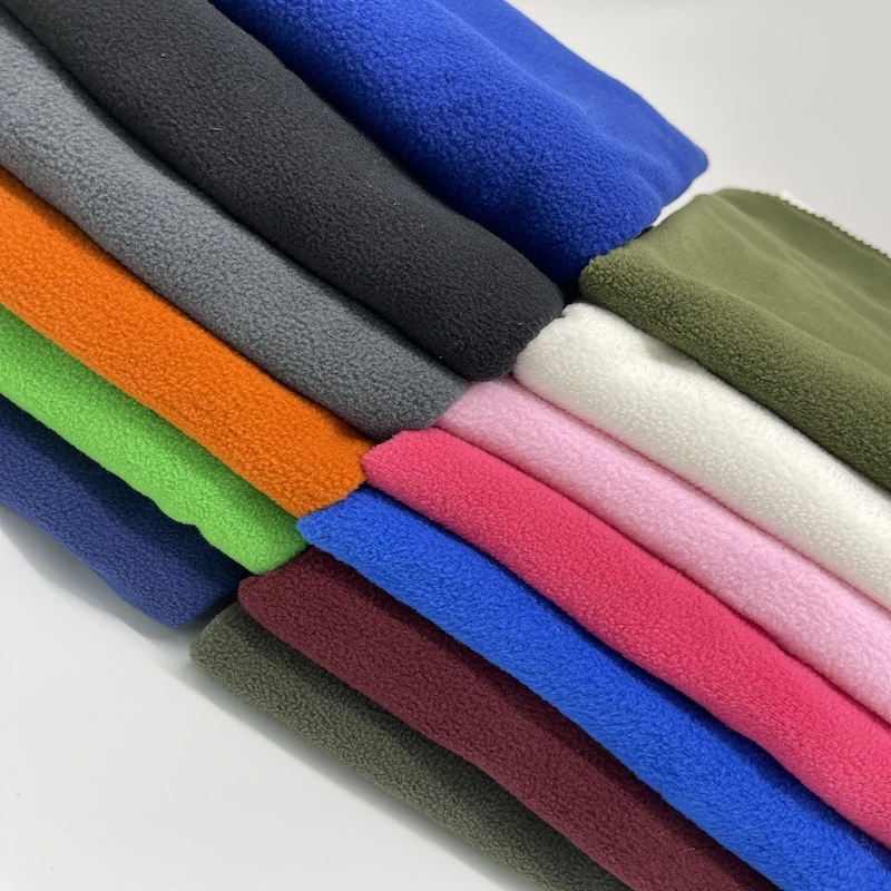 Wholesale Manufacturers 100% Polyester Two Side Brush Two Side Anti-Pilling Polar Fleece Fabric For Coat And Jacket