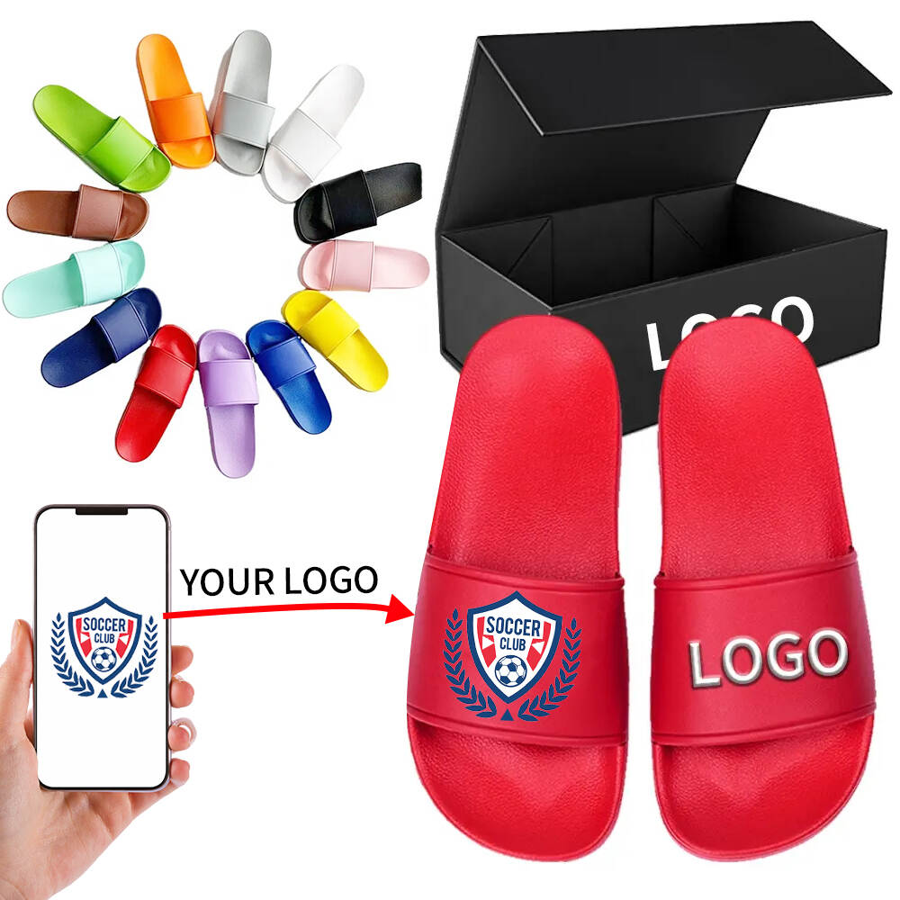 Support small team custom logo EVA insole slippers factory design