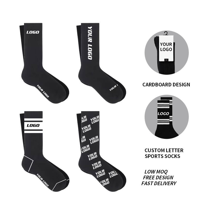 OEM sports socks quick proofing, logo printing, low minimum order quantity, custom order as you like