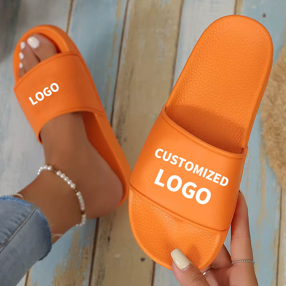 2025 Women's Flat Printed Sandals Customized Logo Boys Girls Universal Fashion Slippers