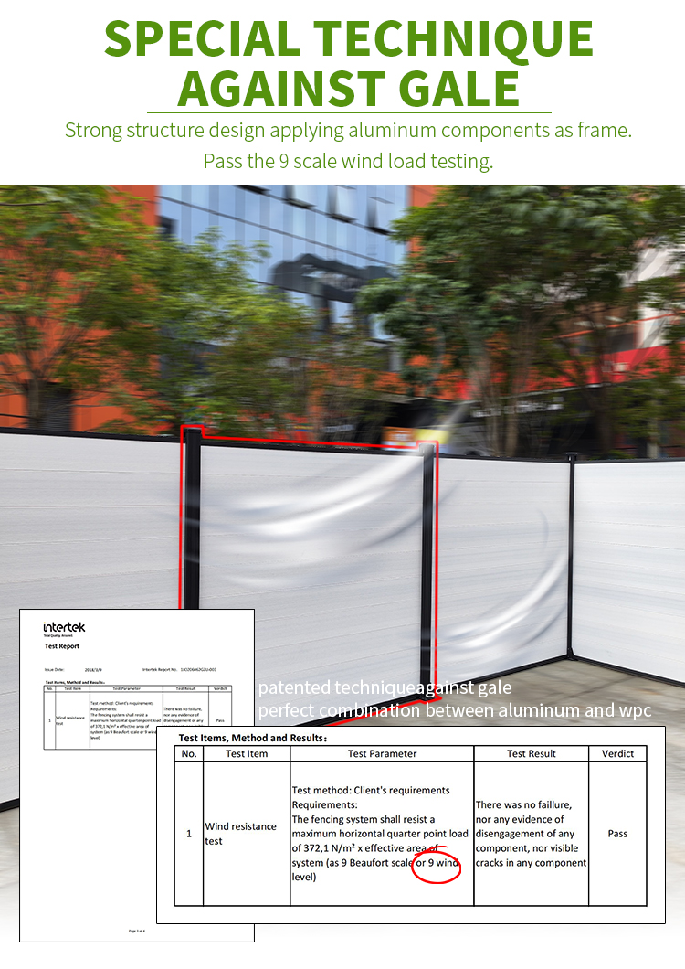 Wind-resistant White WPC Fence Panel – Stronger and Eco-friendly