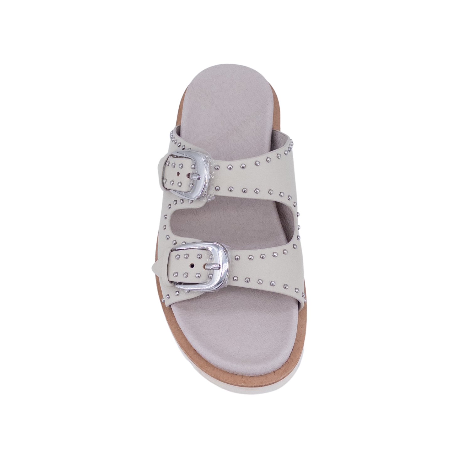 Ergonomic platform sandals; Comfort slides for women; White label summer footwear; Chunky sole slide sandals; Casual buckle platform shoes
