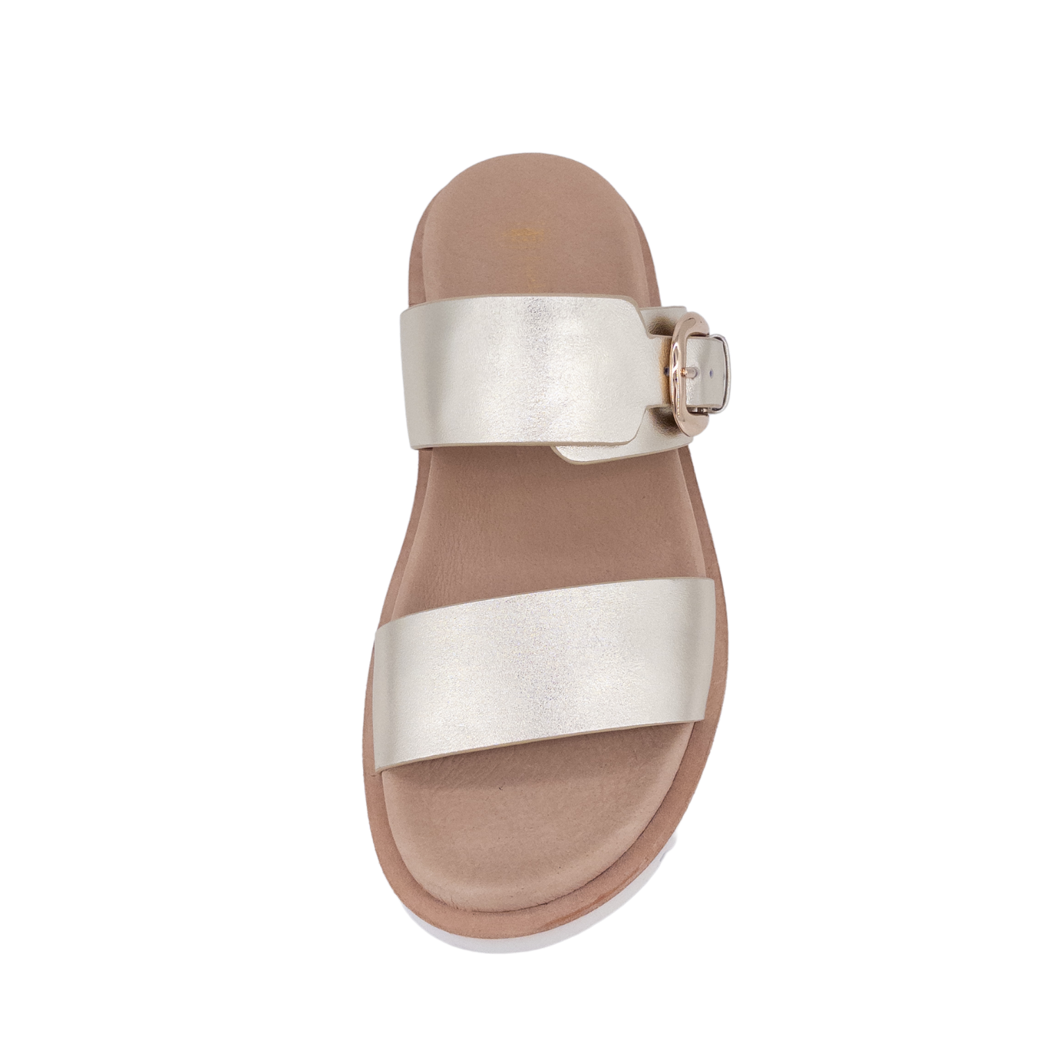 Ergonomic platform sandals; Comfort slides for women; White label summer footwear; Chunky sole slide sandals; Casual buckle platform shoes