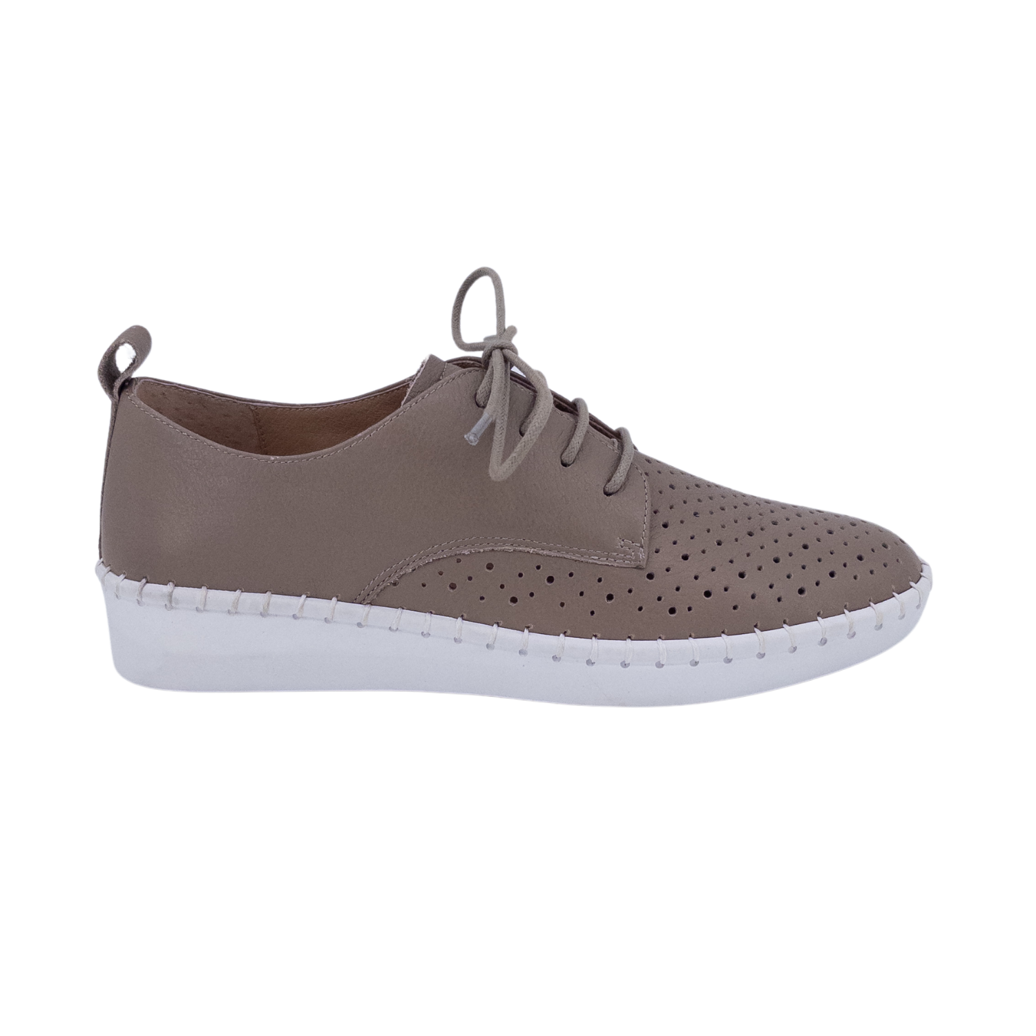 Whipstitch detail sneakers; Artisan-inspired casual shoes; Women’s leather cupsole sneaker; Crafted fashion sneakers; Whipstitch low top sneakers