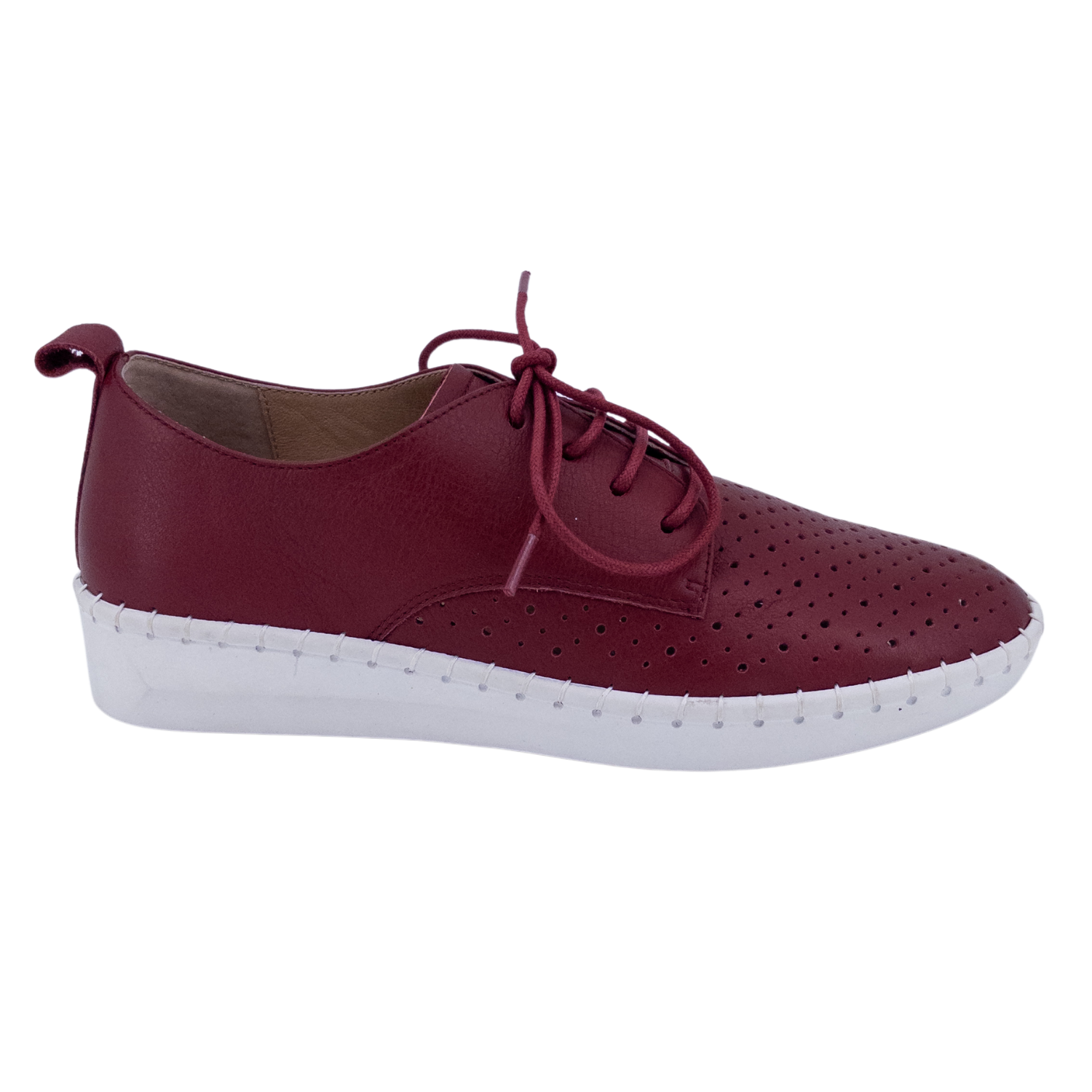 Whipstitch detail sneakers; Artisan-inspired casual shoes; Women’s leather cupsole sneaker; Crafted fashion sneakers; Whipstitch low top sneakers
